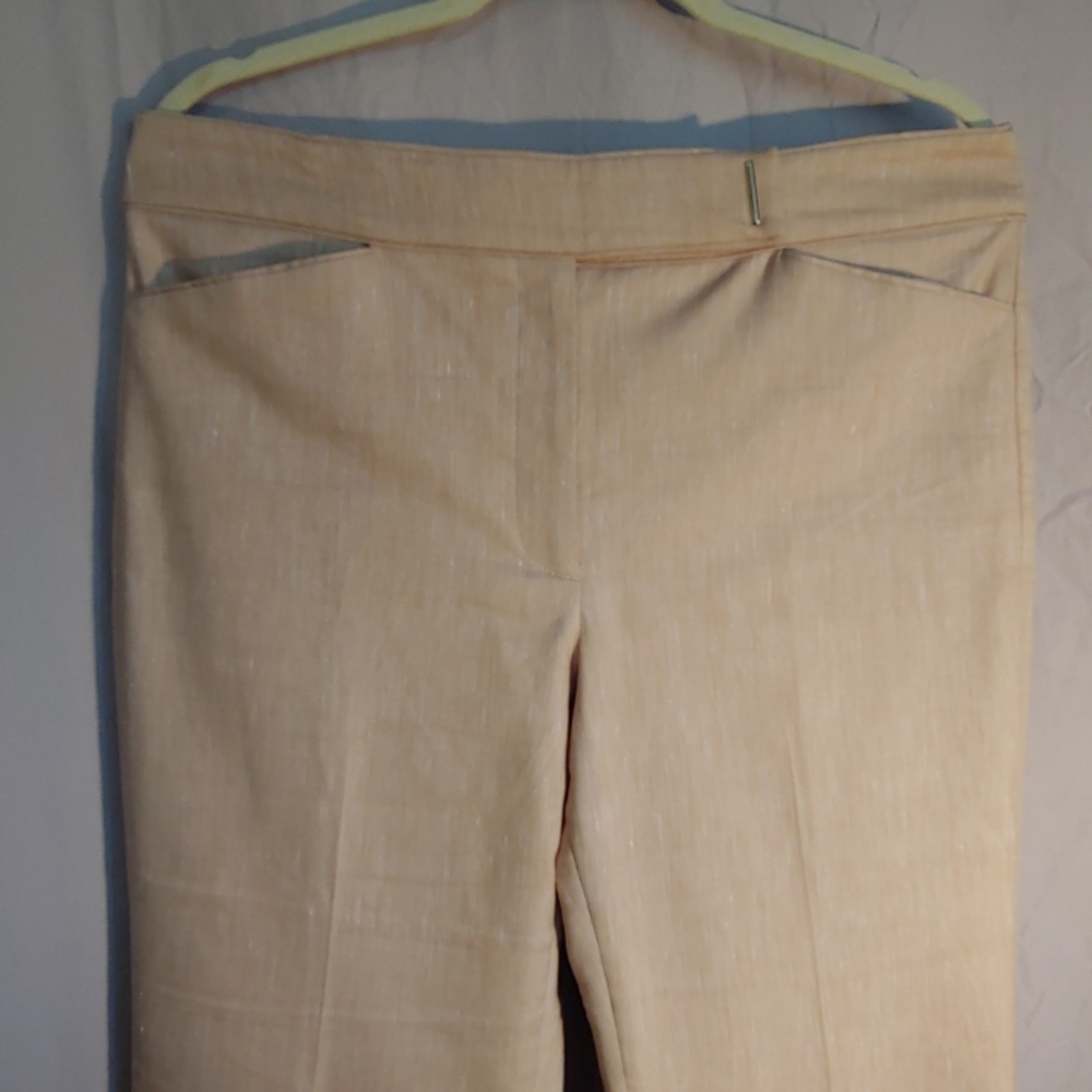 WHBM Linen Blend 4-pocket Boot Leg Trouser